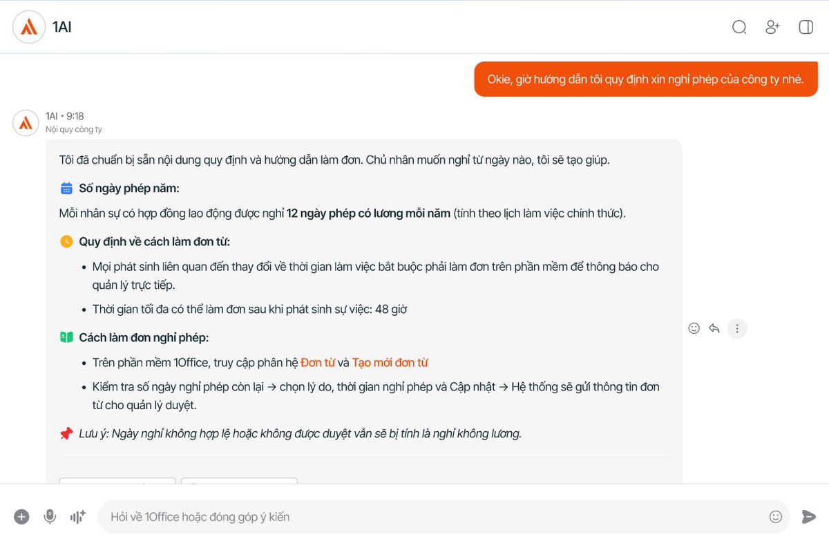 Trường hợp 5: HR Manager tra cứu quy định nhanh chóng