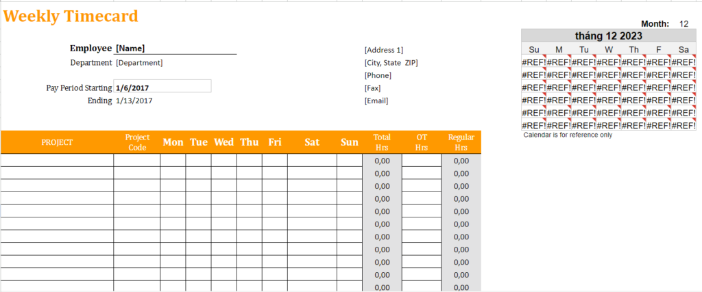 Thẻ theo dõi tiến độ tuần bằng file Excel